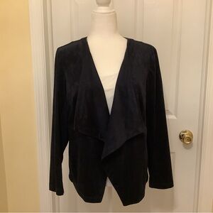 J.Jill Faux Suede Draped Jacket